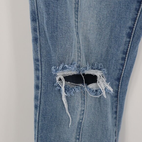 Kancan Marley High Rise Slim Straight Jeans Women 9/28 Blue Work Casual Chic Mod - Picture 11 of 16